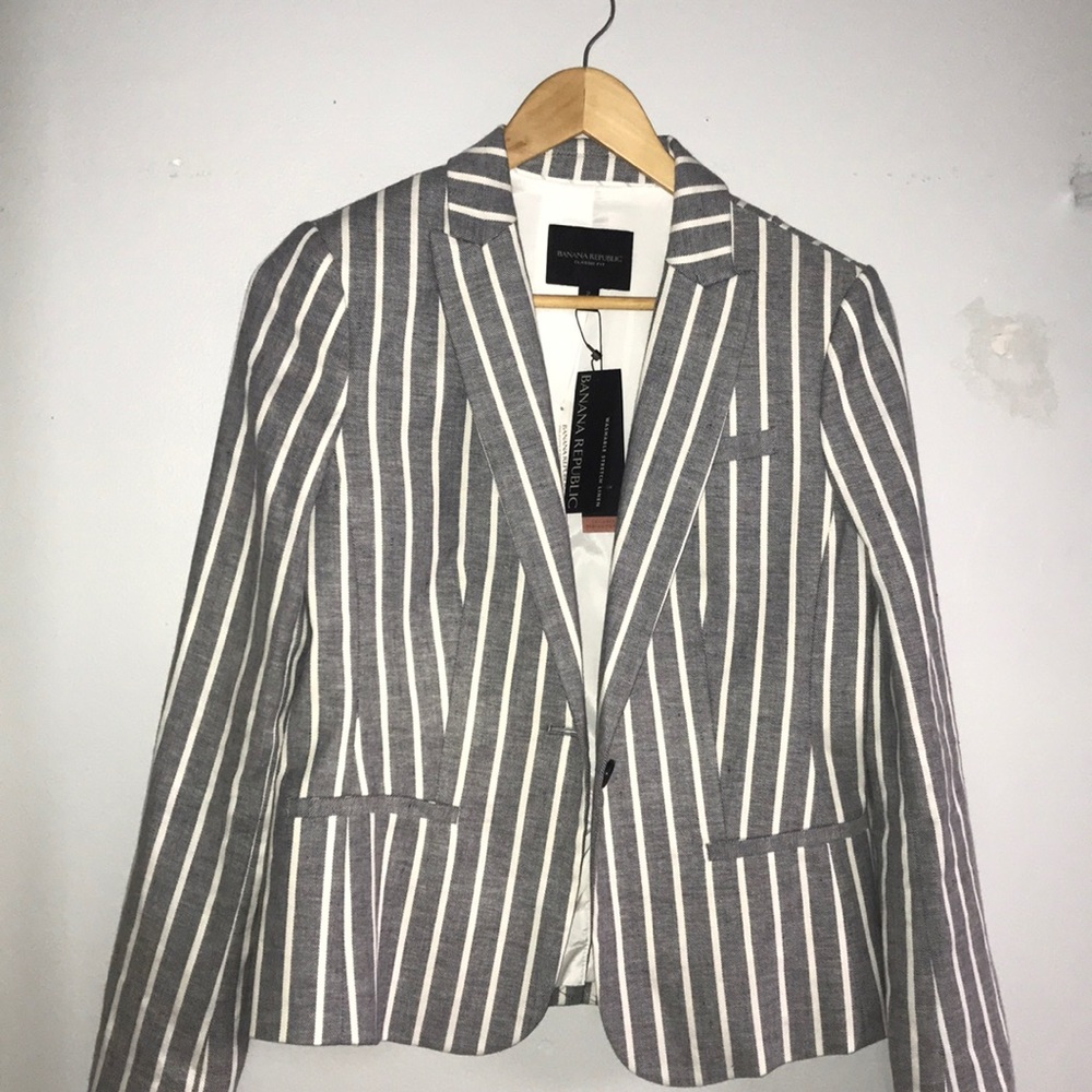 Banana Republic striped blazer